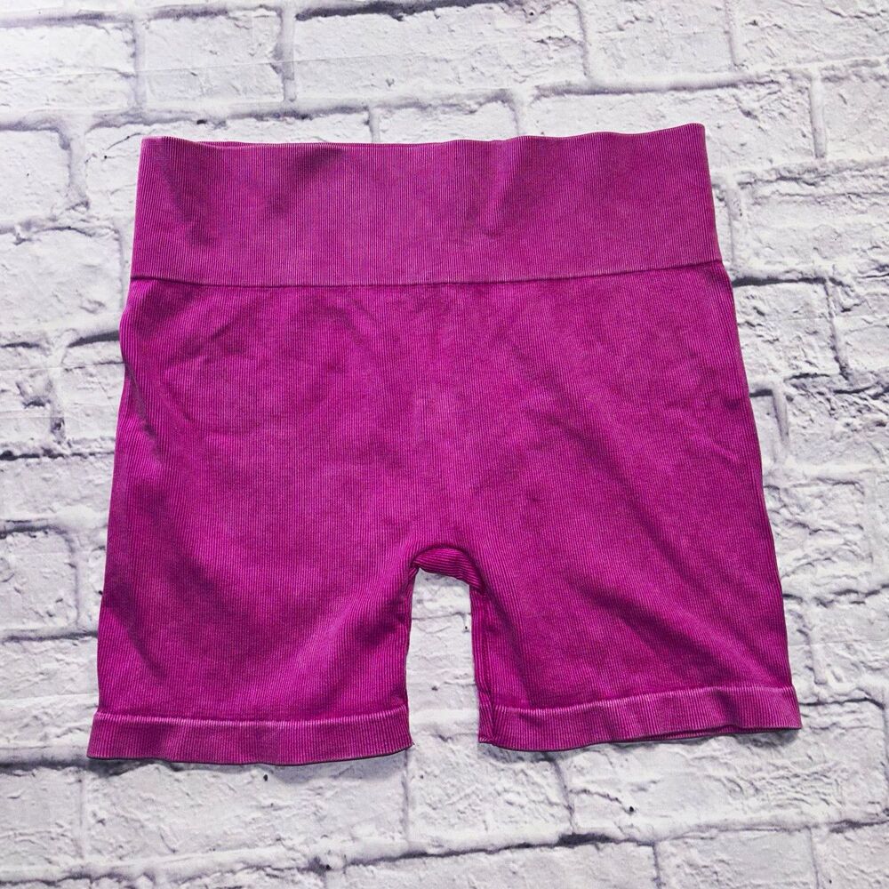 No Boundaries Magenta Ribbed Biker Shorts XXL 20 | Y2K Athleisure